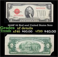 1928F $2 Red seal United States Note Grades xf det