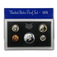 1970 United States Mint Proof Set 5 coins