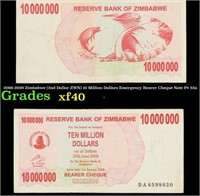 2006-2008 Zimbabwe (2nd Dollar ZWN) 10 Million Dol