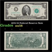 1976 $2 Federal Reserve Note  Grades Choice AU/BU