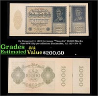 2x Consecutive 1922 Germany "Vampire" 10,000 Marks