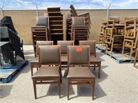Aprx(55) Brown Padded Dinning Chairs