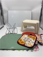 Step stool cutting board and more