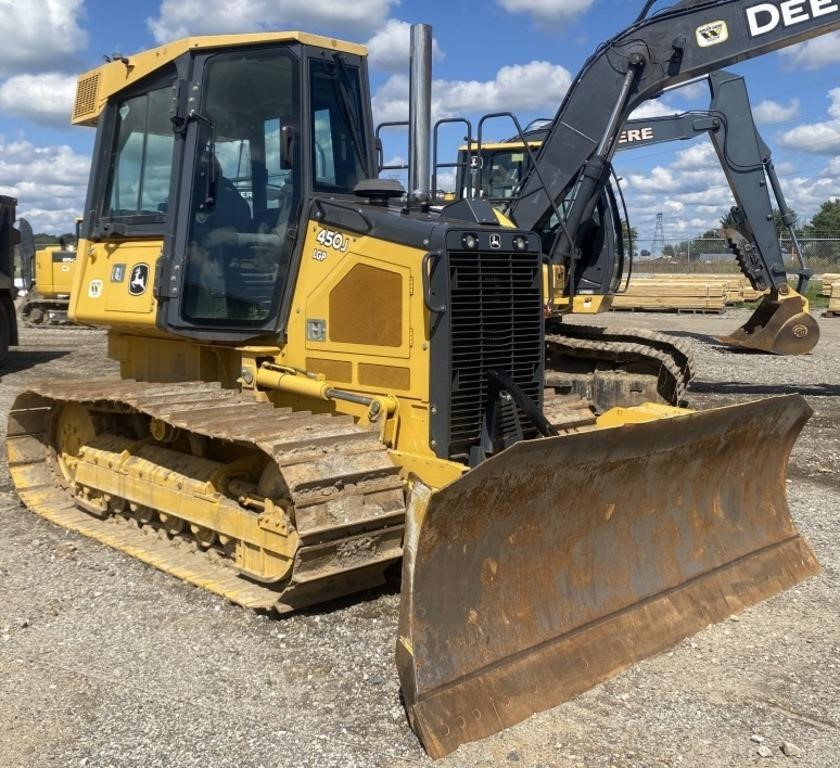 (AE) 2016 John Deere 450J LGP Dozer, 646 Hours