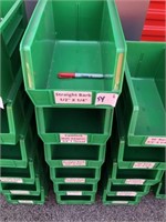 (6) Stackable Green Tubs