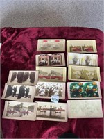 Lot of Antique Color Tinted Stereo View Cards