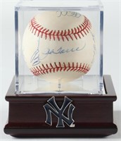 Autographed (12) Yankees OML Baseball