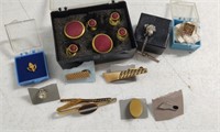 Vintage Tie Clips and Cufflinks