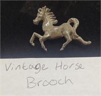 Cute Vintage Horse Brooch