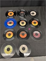 Eleven 45's:  Billy Joel, Blues Bros., Kiss & more