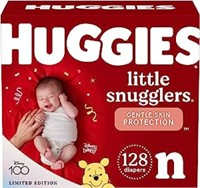 HUGGIES Newborn Diapers 128ct snugglers