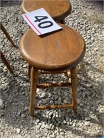 Wooden bar stools - 2 - 24T
