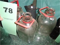 Two 1-gallon milk jugs