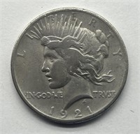 1921 Key-Date $1 Peace Silver Dollar