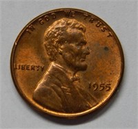 1955 Lincoln Wheat Cent - Poor Mans Double Die