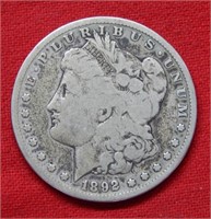 1892 S Morgan Silver Dollar