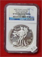 2013 W American Eagle NGC SP70 1 Ounce Silver