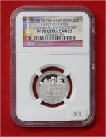 2016 S Harpers Ferry Silver Quarter NGC PF70 Ultra