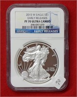 2015 W American Eagle NGC PF70 1 Ounce Silver