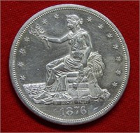 1876 Trade Silver Dollar