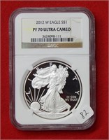 2012 W American Eagle NGC PF70 1 Ounce Silver