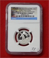 2016 S F. Moultrie Silver Quarter NGC PF70 Ultra