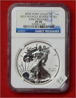 2013 W American Eagle NGC PF70 1 Ounce Silver