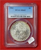 1903 Morgan Silver Dollar PCGS MS65