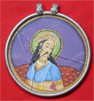 Oriental Image in Sterling Silver Bezel