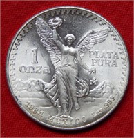 1984 Mexico Silver Libertad 1 Ounce Silver