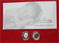 2015 March of Dimes Special Silver Set-2 Coins