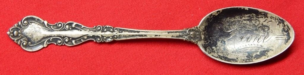 Antique Sterling Silver Spoon "Leone"