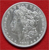 1883 Morgan Silver Dollar -- Cleaned