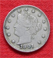 1901 Liberty V Nickel