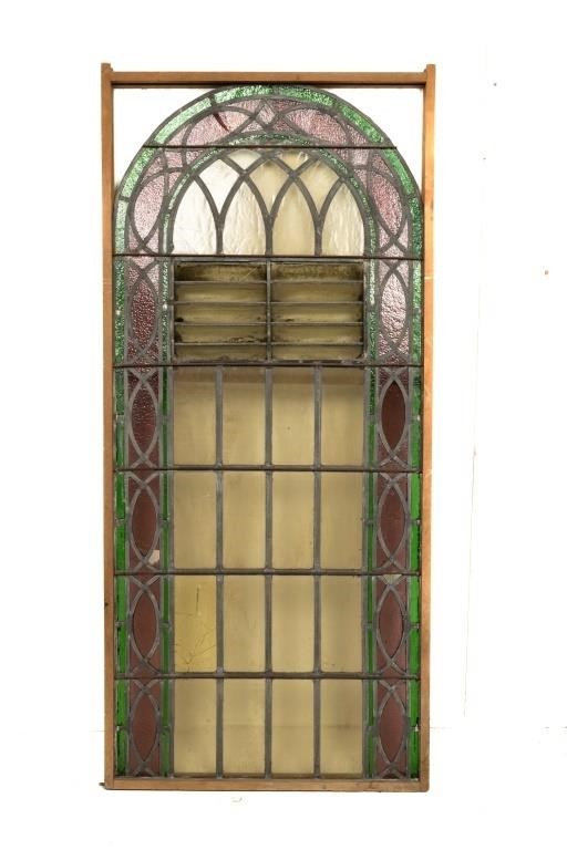 19th C Leaded Glass Window