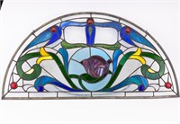 Semicircular Stained Glass Window