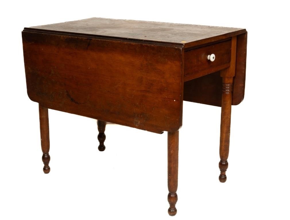 Drop Leaf Breakfast Table with One Drawer