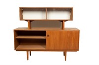 MCM Two-Piece Stereo Cabinet with Storage
