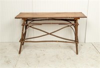 Adirondack Style Table with Twig Construction