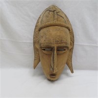 African Mask - Wood Carving Face - Vintage