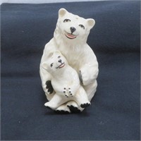 Polar Bear & Cub Salt & Pepper Shakers - Ceramic