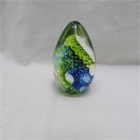 Art Glass Egg / Paperweight - Hand Blown