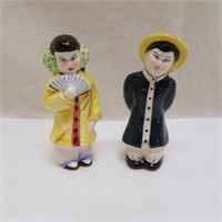 Asian Man & Woman S & P Shakers - Ceramic Arts