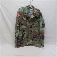 US Army Camo Jacket - Sz - Large - Long