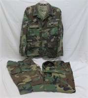 Camouflage Cotton Nylon Army Jacket & Pants