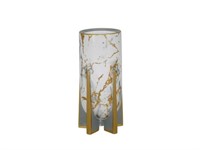 Marbled Gold Candle Stand
