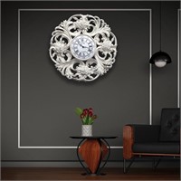 Interlacing Rose Wall Clock