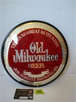 Vintage Old Milwaukee Mirrored Sign