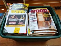 Tote FULL of Wood Working Magazines