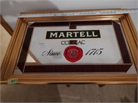 Martell Cognac Advertising Bar Mirror